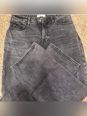 Abercrombie & Fitch Women’s Faded Black Straight Jeans